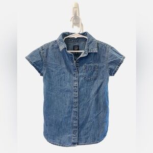 GAP Light Blue Denim Toddler Shirtdress - Size 2T